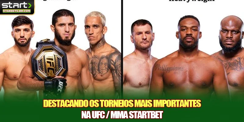 Destacando os torneios mais importantes na UFC / MMA STARTBET