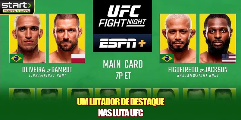 Um lutador de destaque nas luta UFC